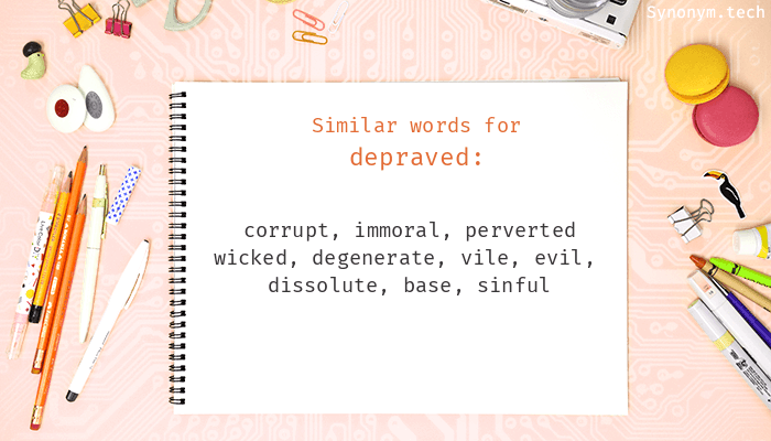 depraved synonym