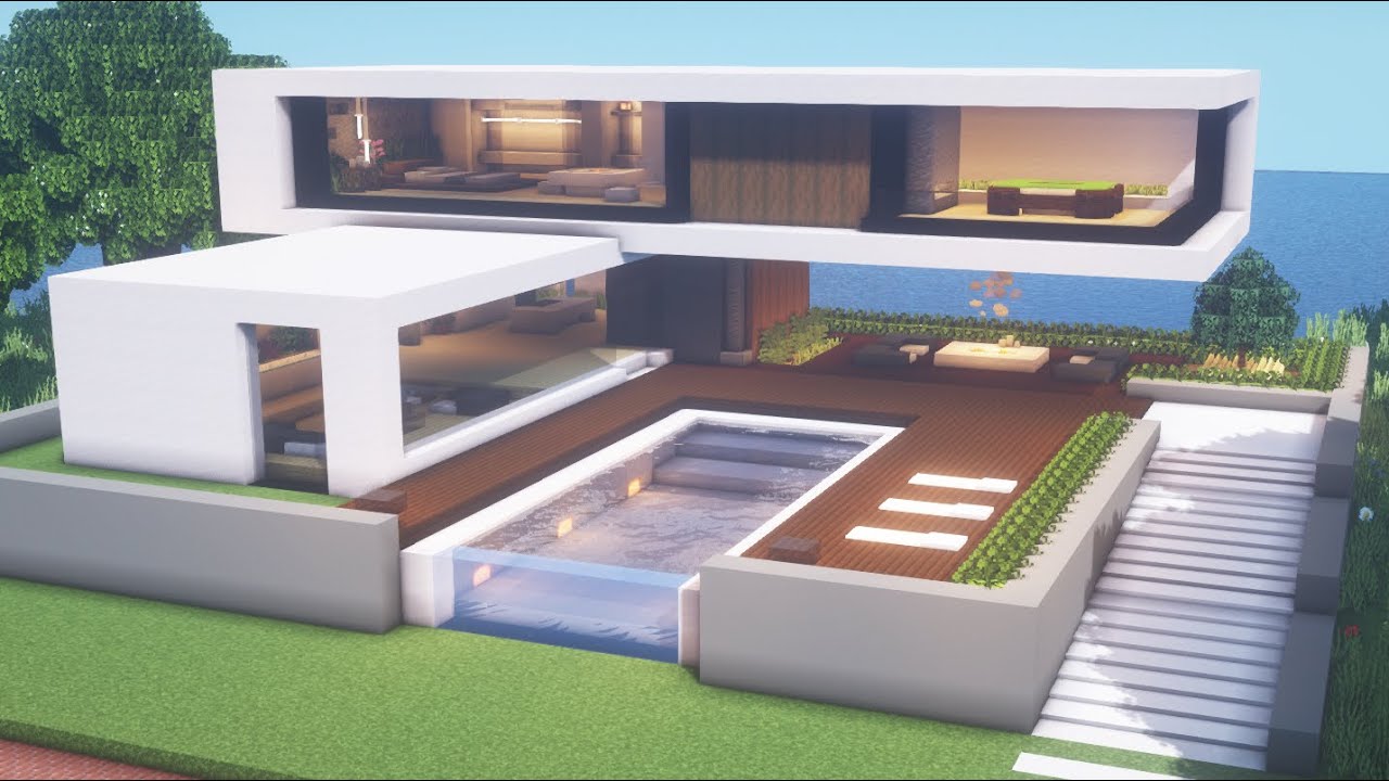 modern house minecraft