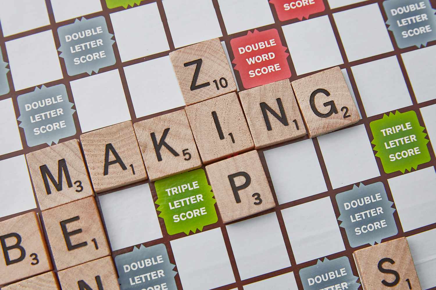 scrabble words with z