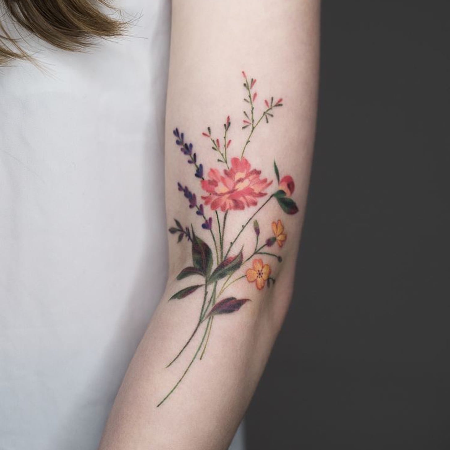 wildflower tattoo