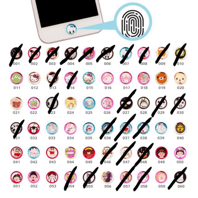 home button touch id sticker