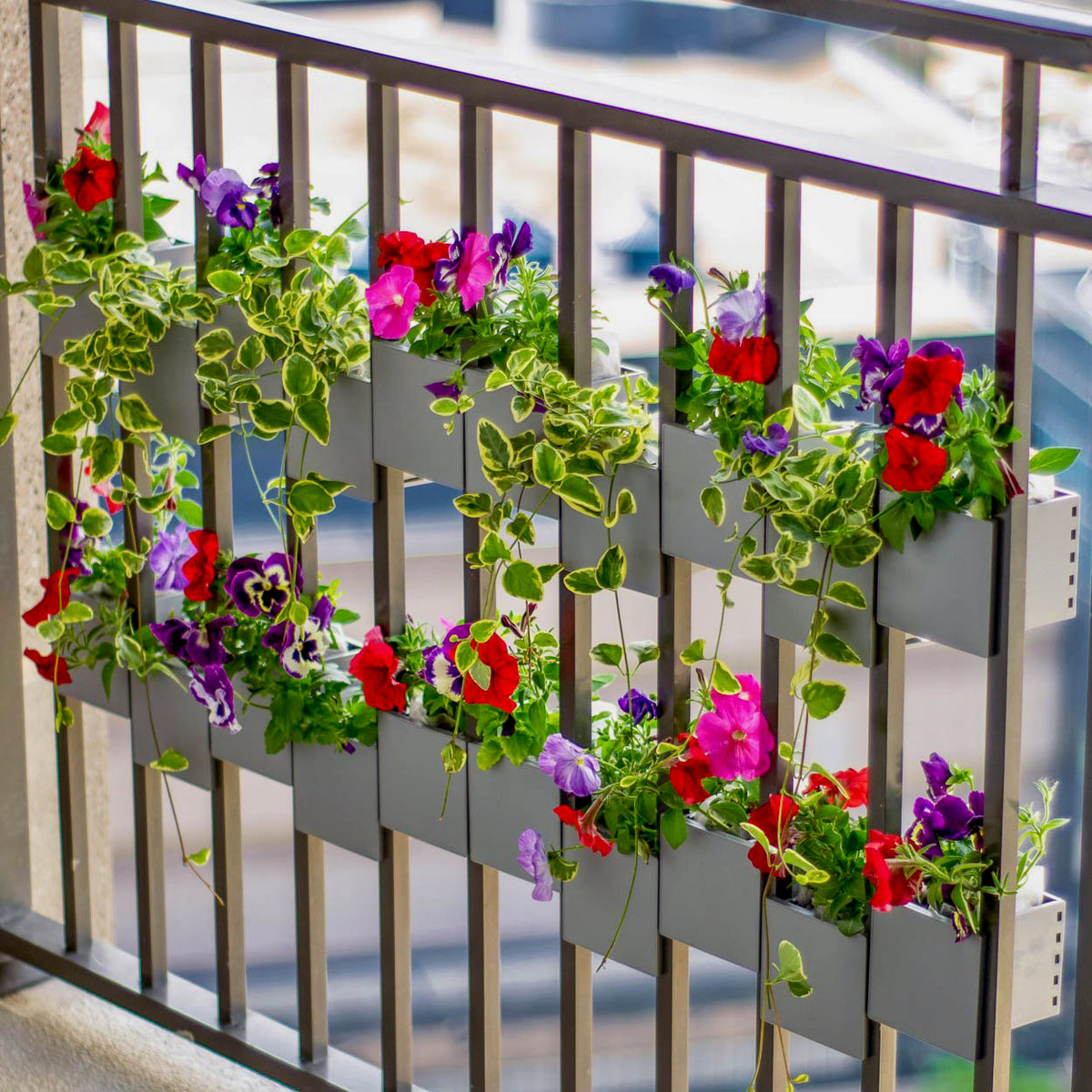 handrail planters