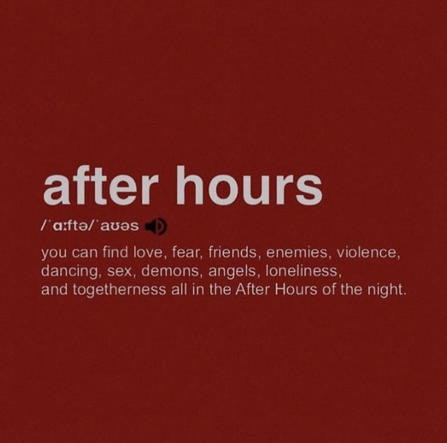 after hour übersetzung