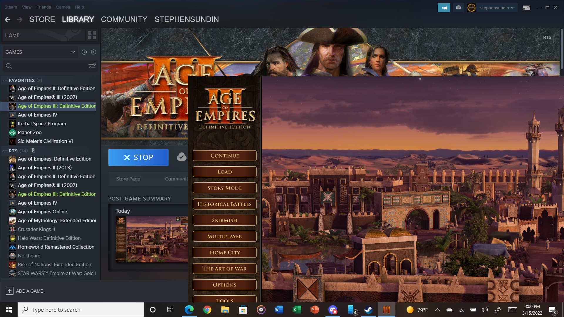 age of empires 3 full screen windows 10