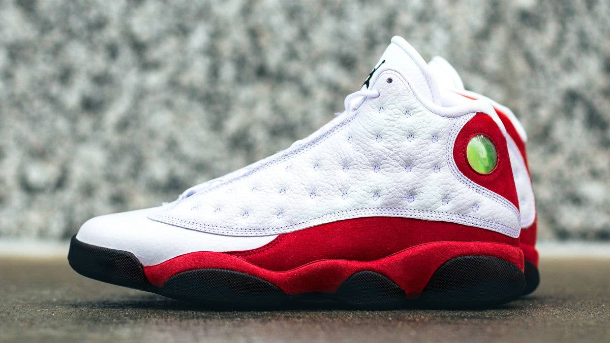 air jordan 13 white and red