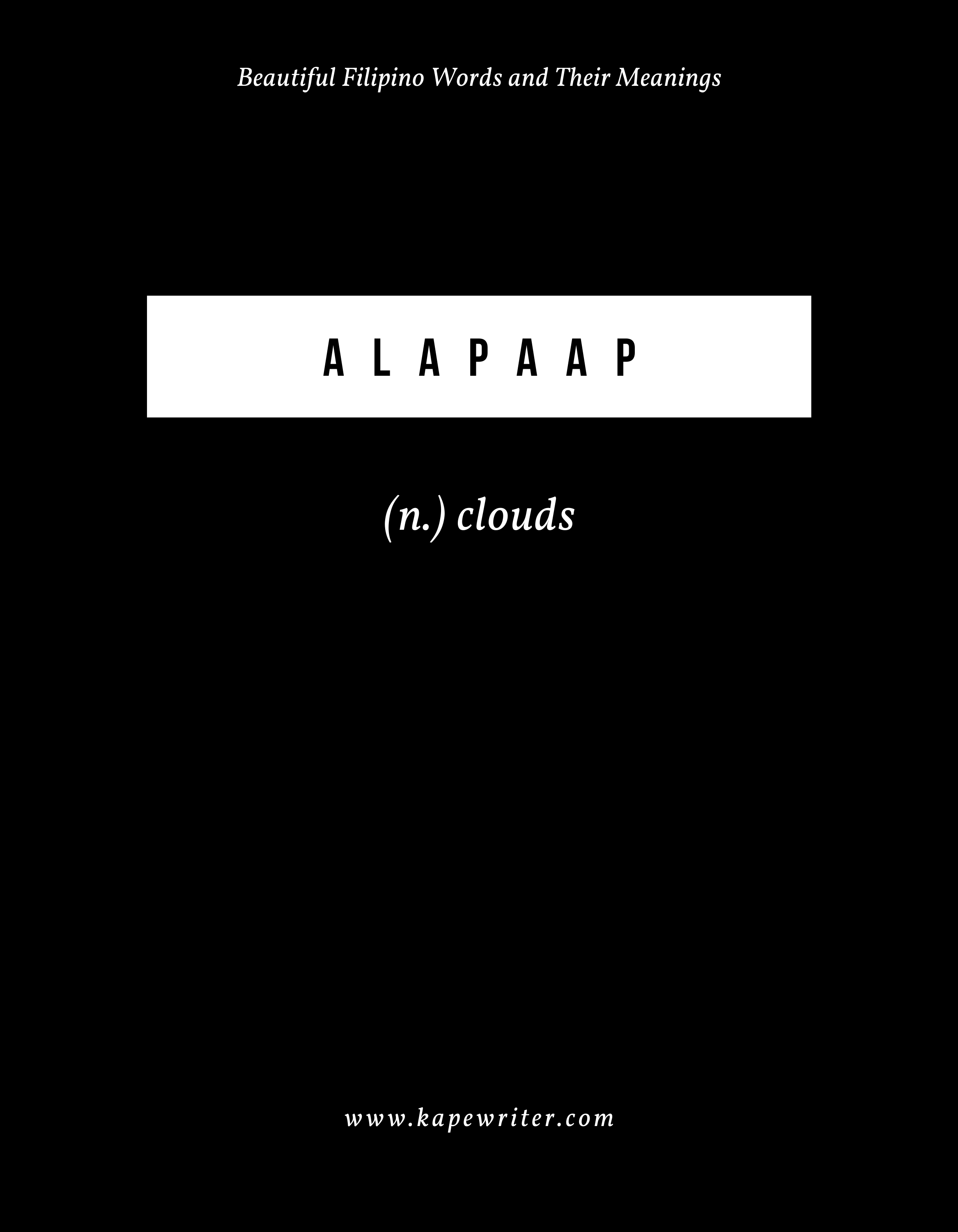 alapaap in english