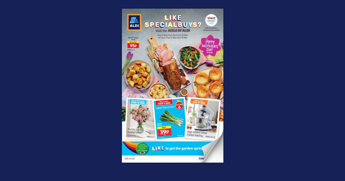 aldi mothers day catalogue