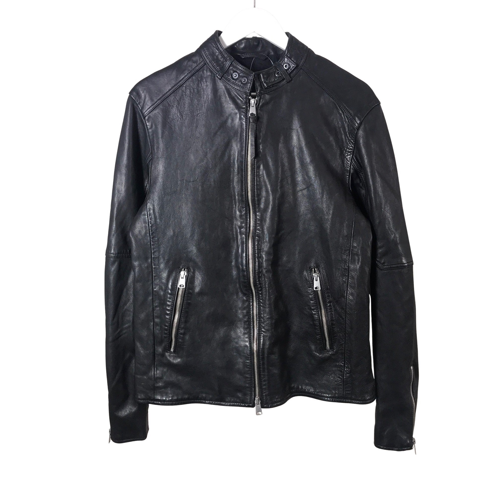 all saints leather jackets mens