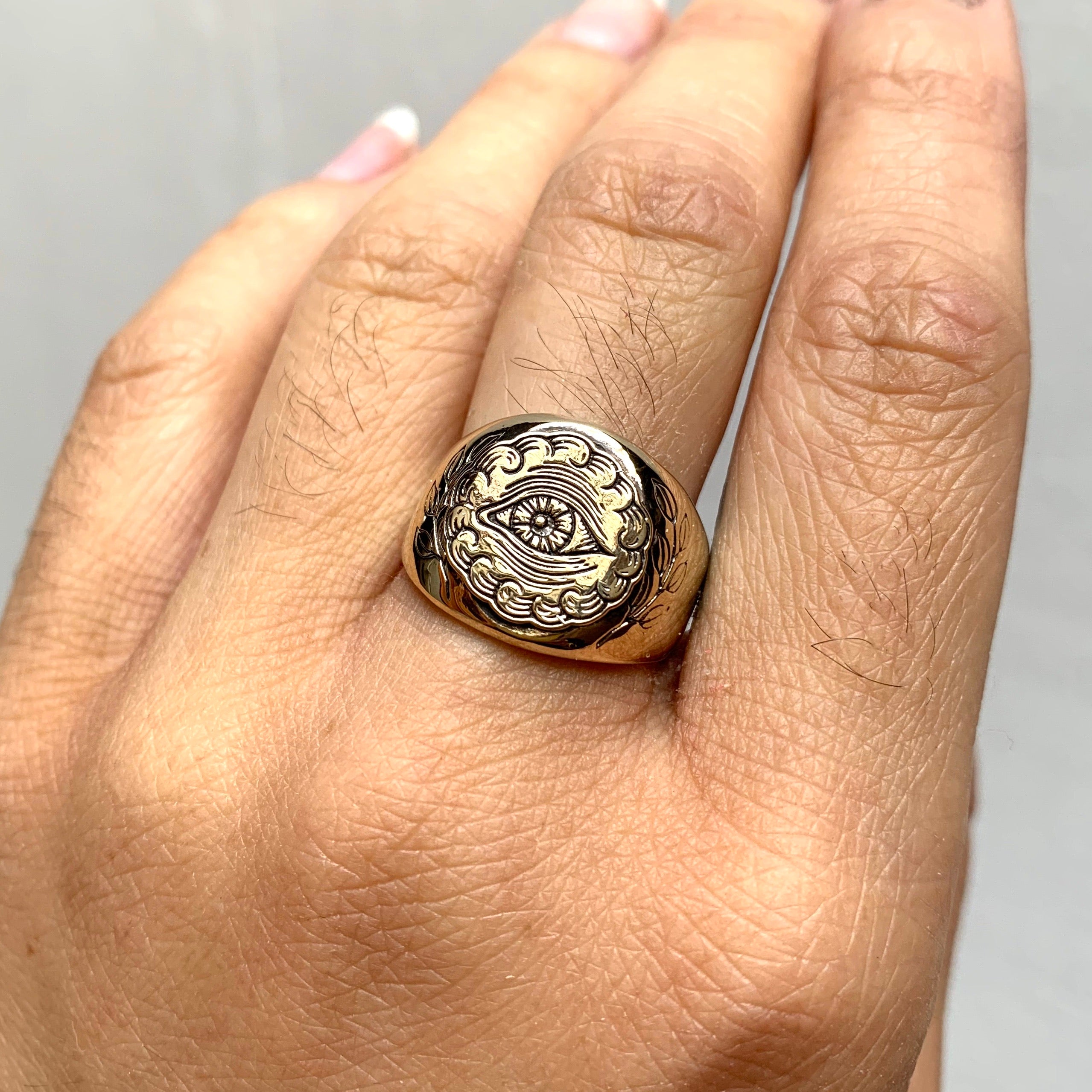 all seeing eye signet ring