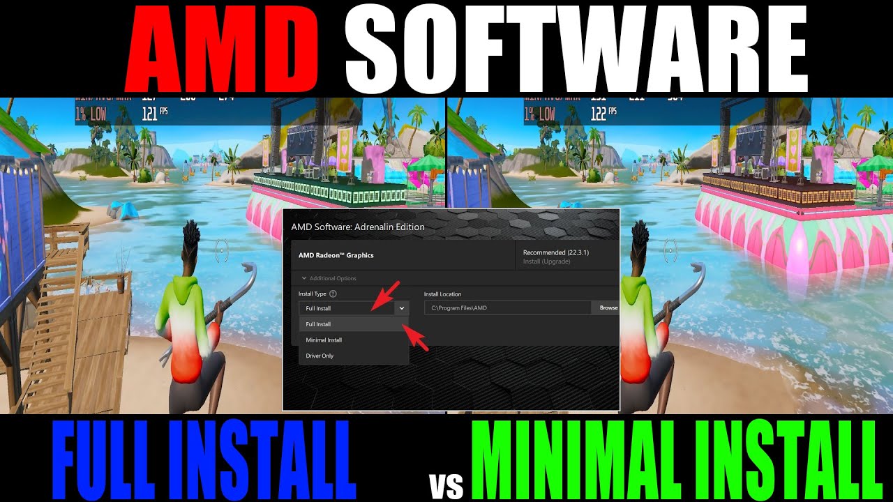 amd adrenalin full vs minimal