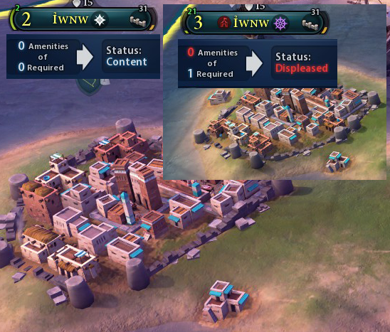 amenities in civilization 6