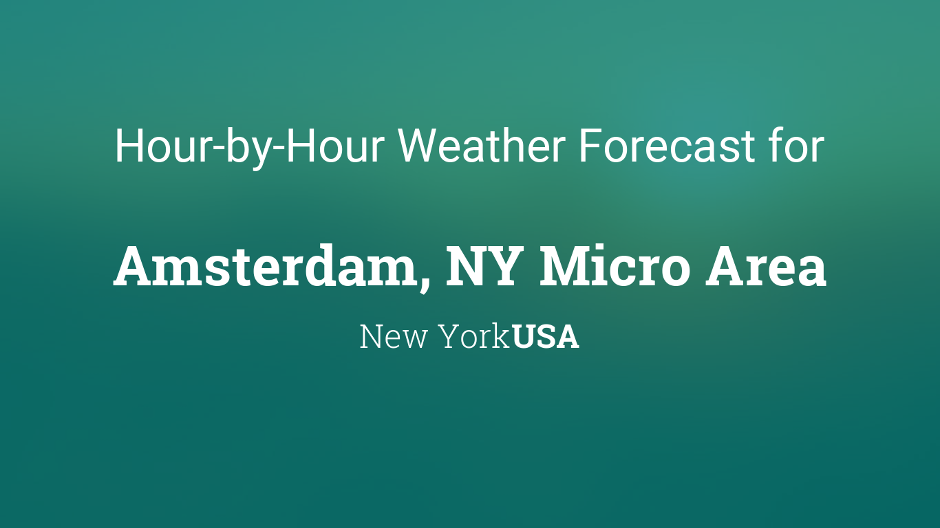 amsterdam ny weather