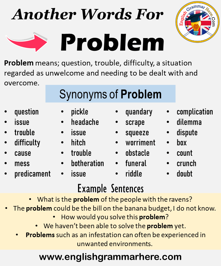 another word for problem