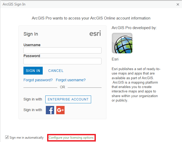 arcgis online sign in