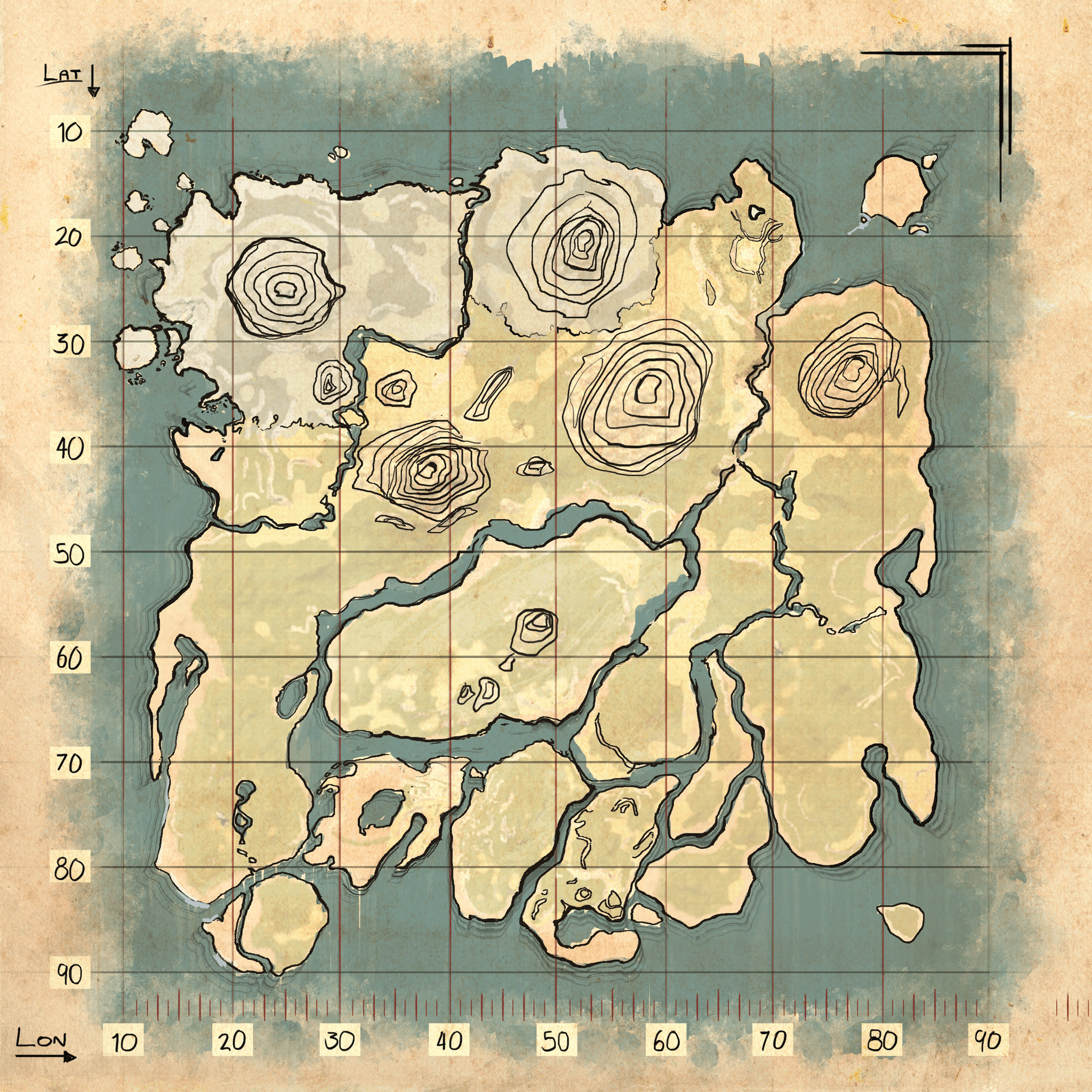 ark the island resource map