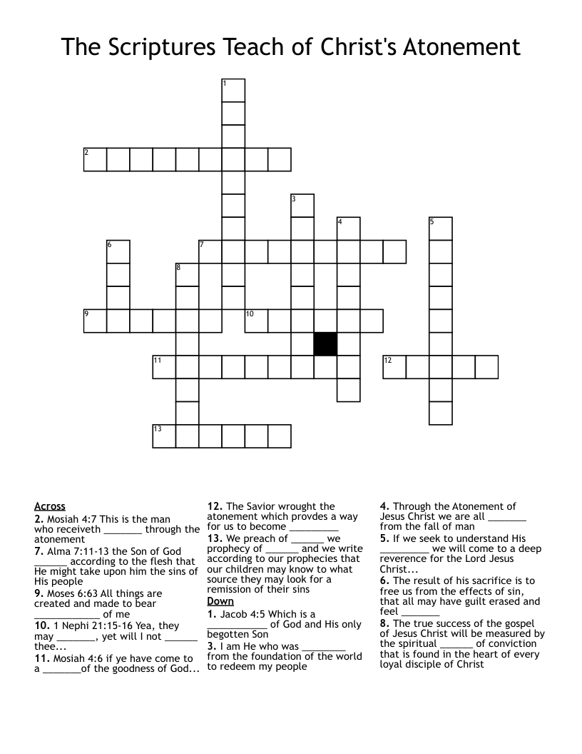 atone for crossword clue