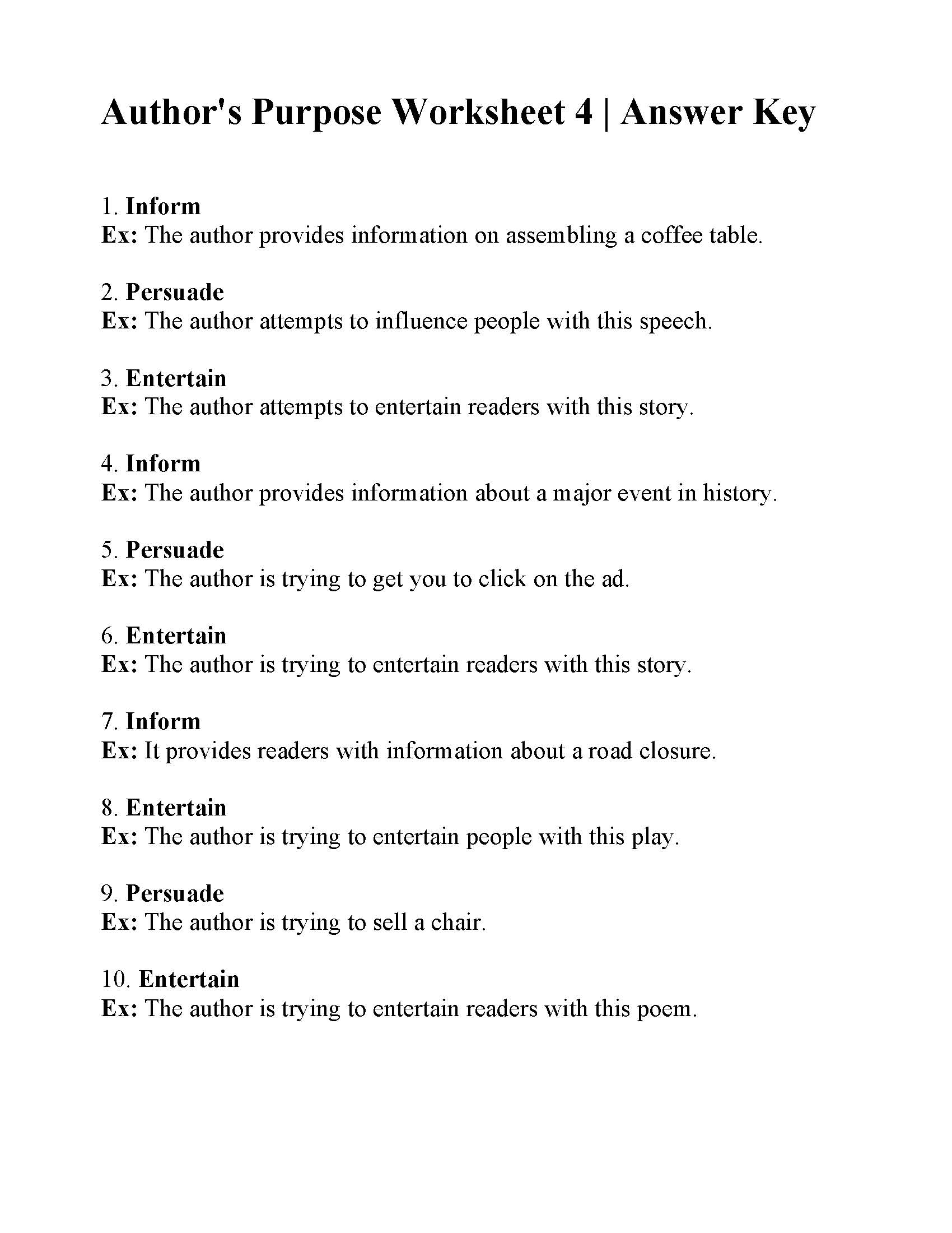 authors purpose worksheet 4