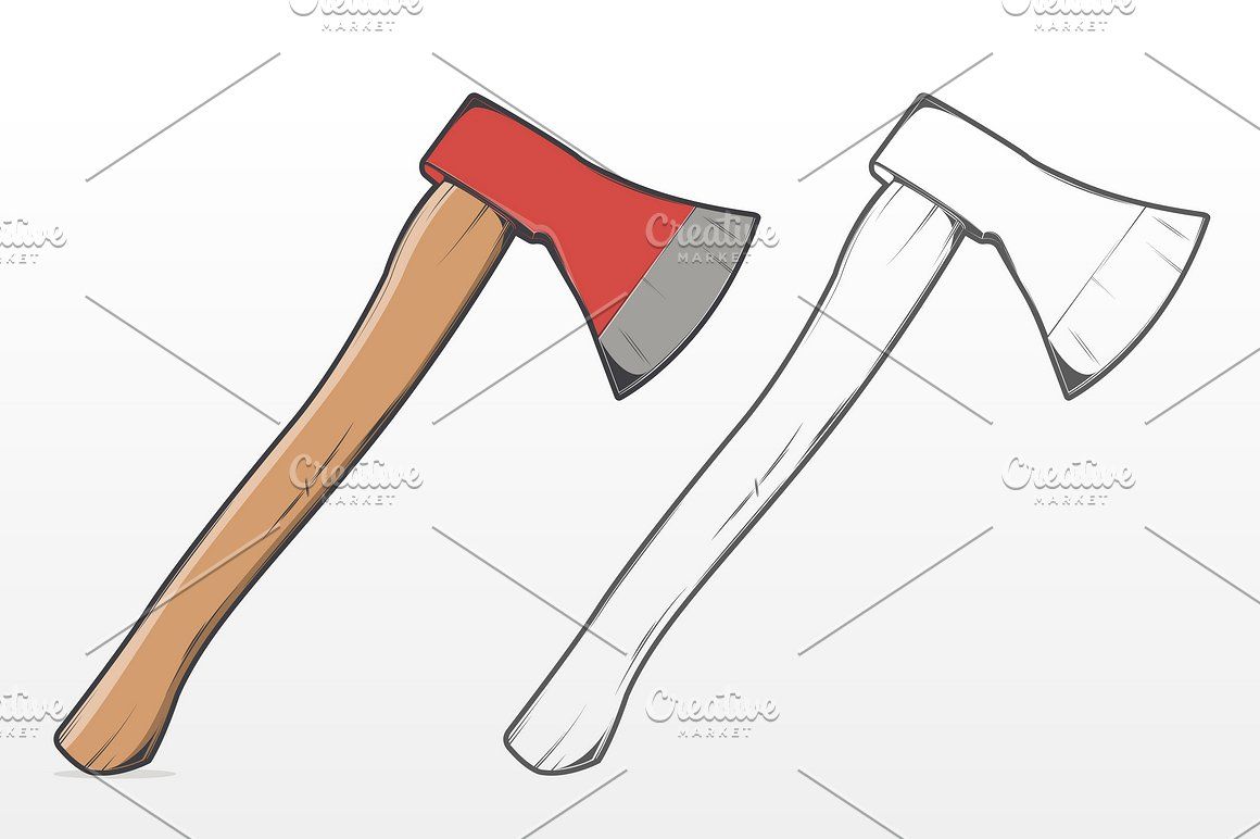 axe images for drawing