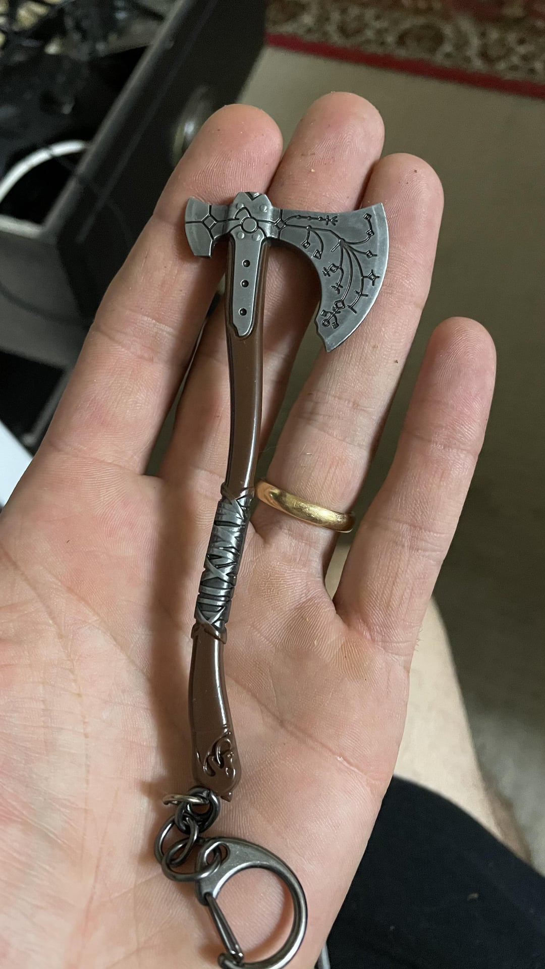 axe keychain