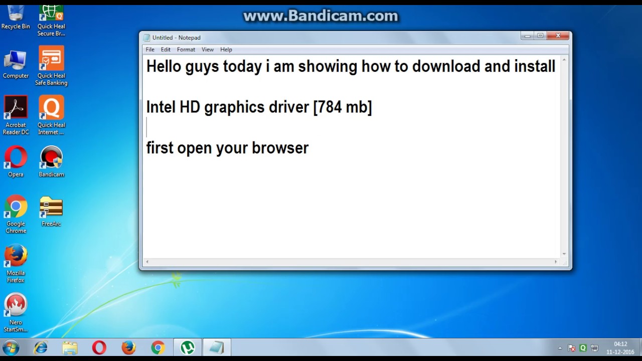 intel graphics driver win7 32 bit