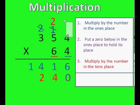 multiplying 3 digit by 2 digit