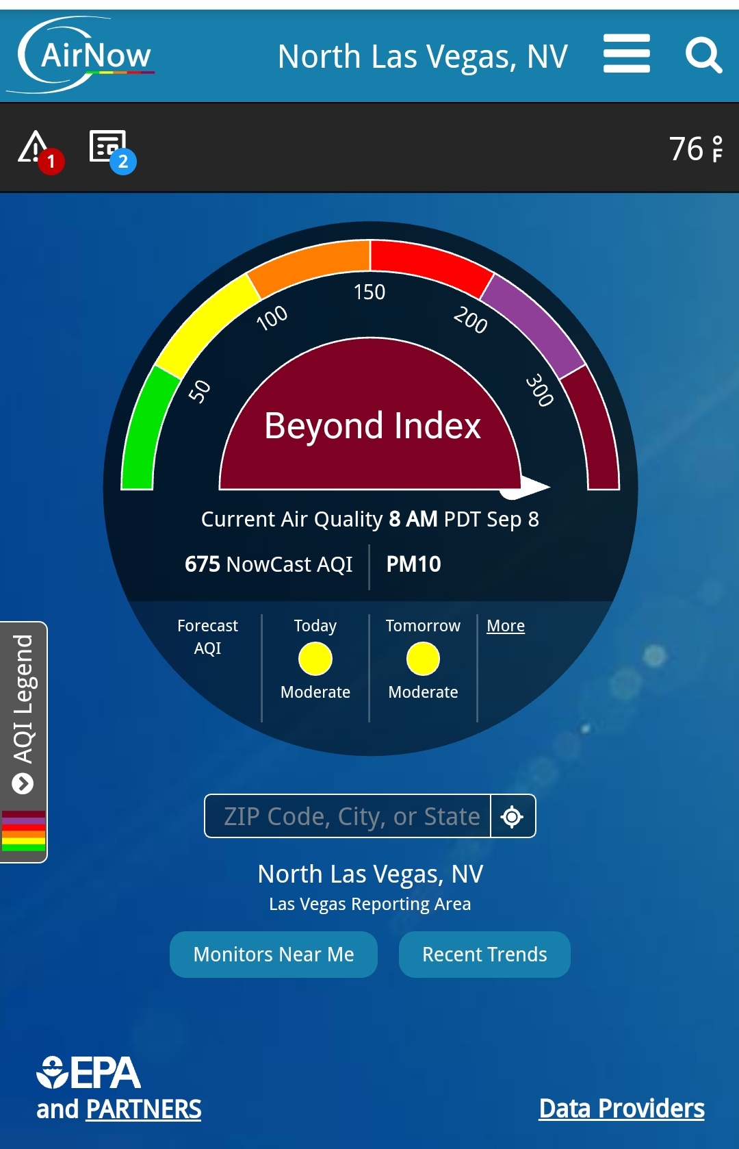 las vegas air quality index