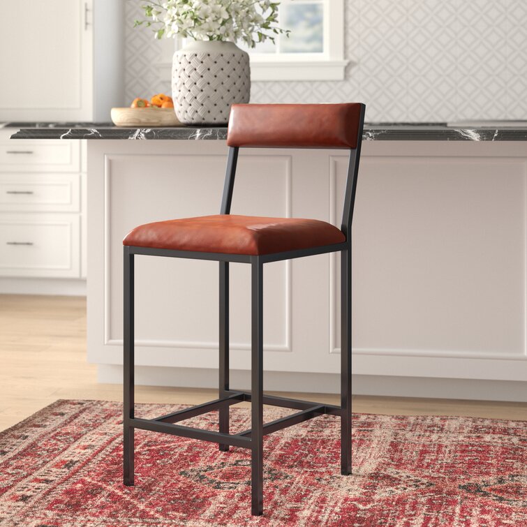 genuine leather bar stools