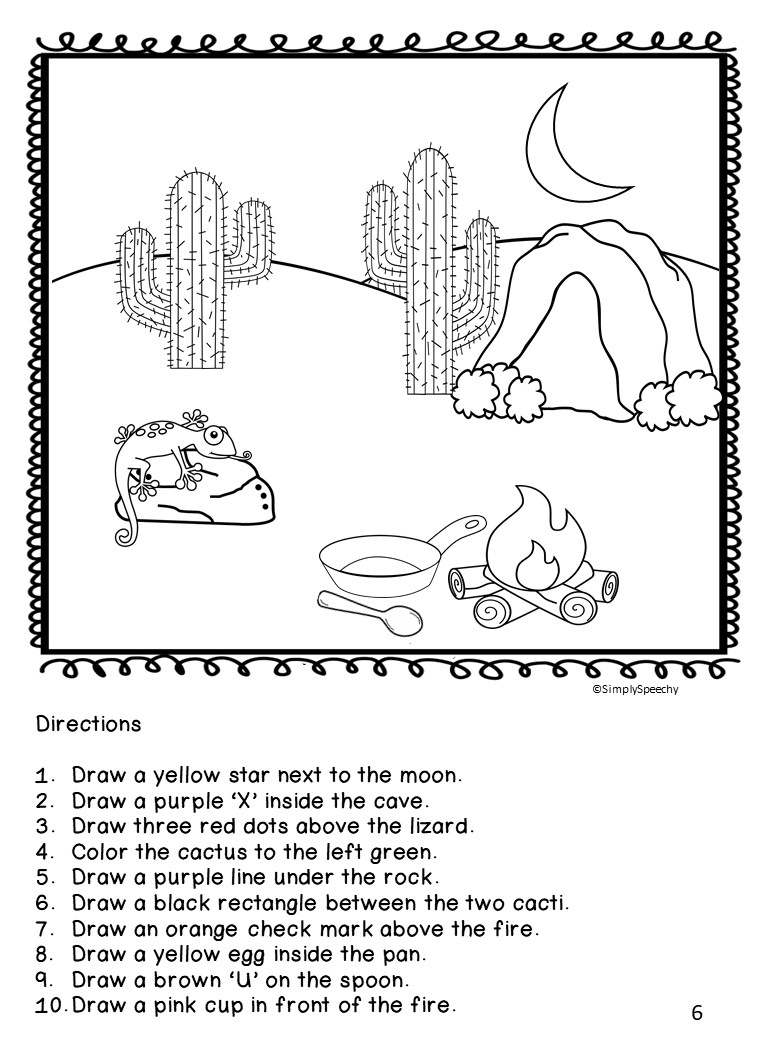 spatial concepts worksheets