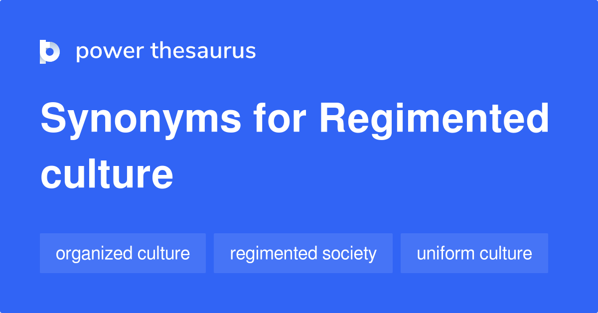 regimented synonym