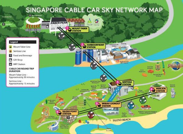 changi airport to sentosa island distance