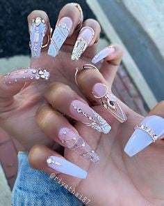 rhinestone nail designs