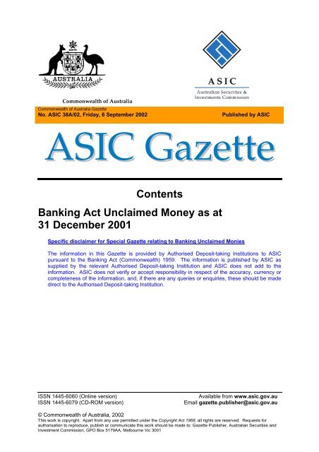 asics unclaimed money