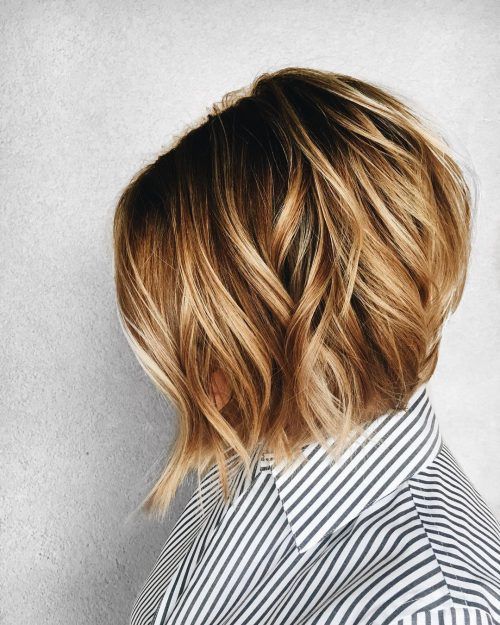 short blonde brown hairstyles