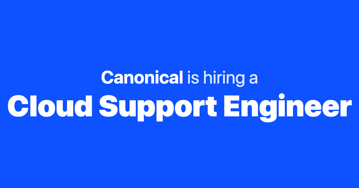 jobs at canonical