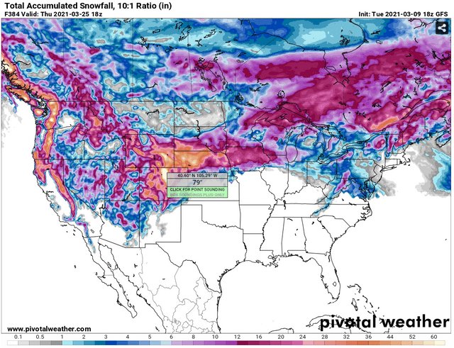 gfs total snowfall map