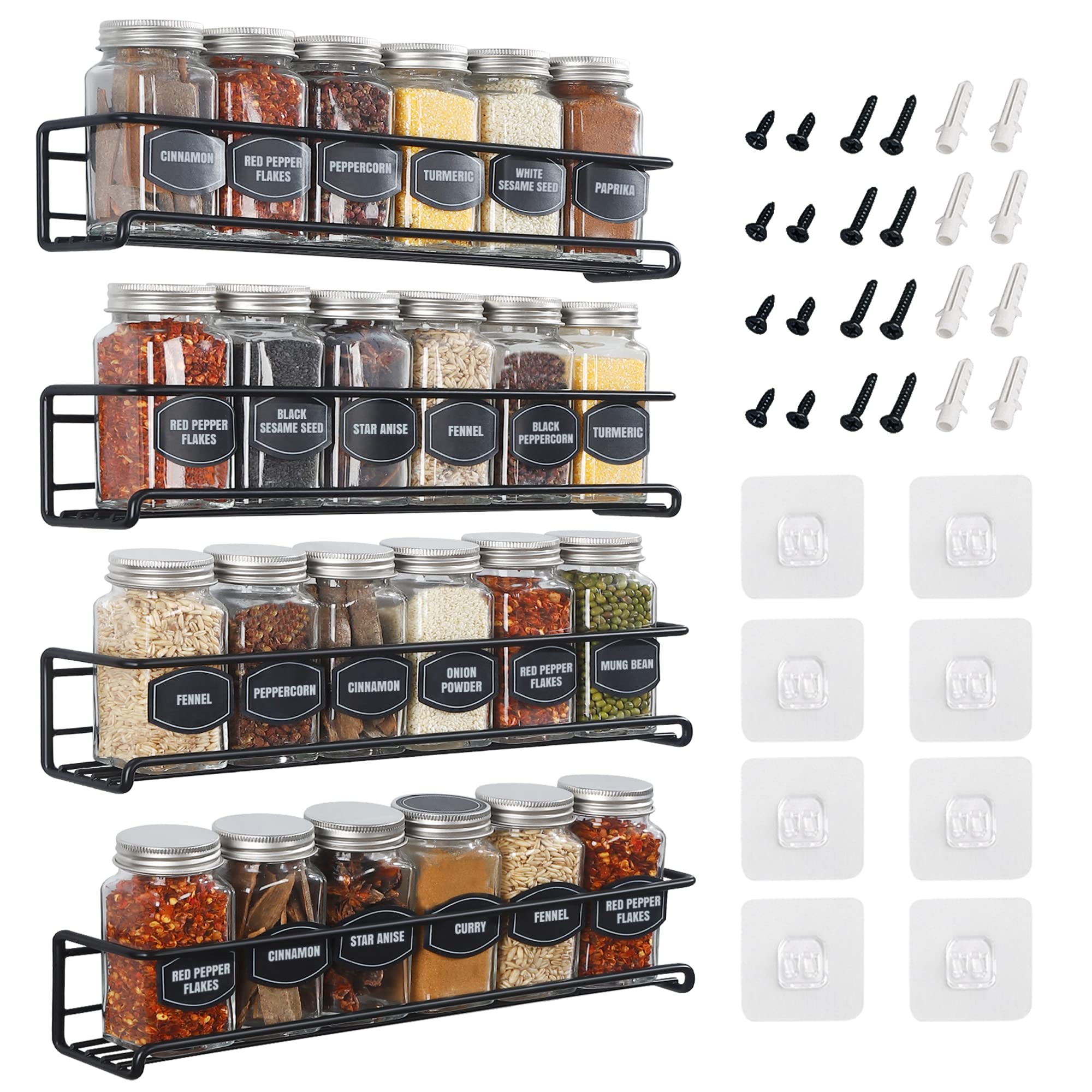 spice rack wall mounted