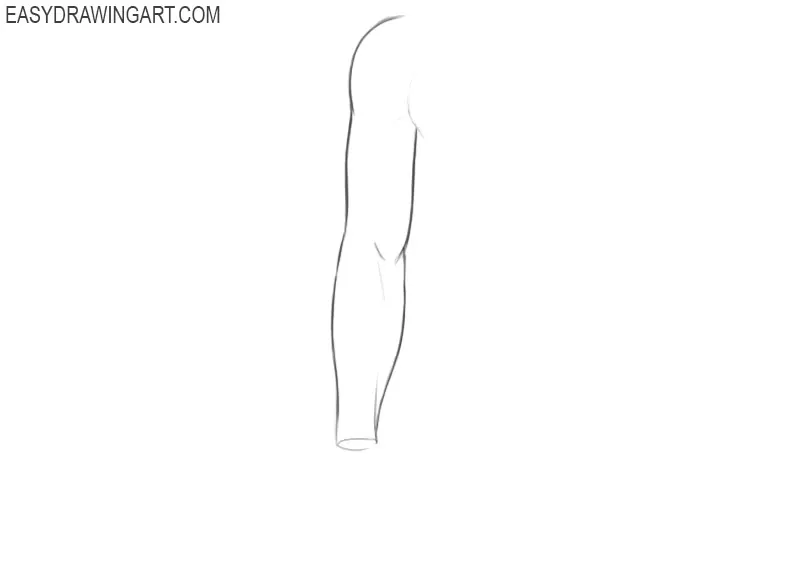 how to draw a human arm