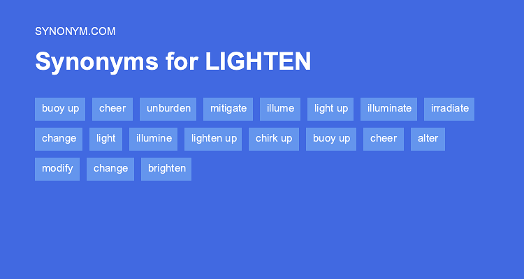 another word for light up