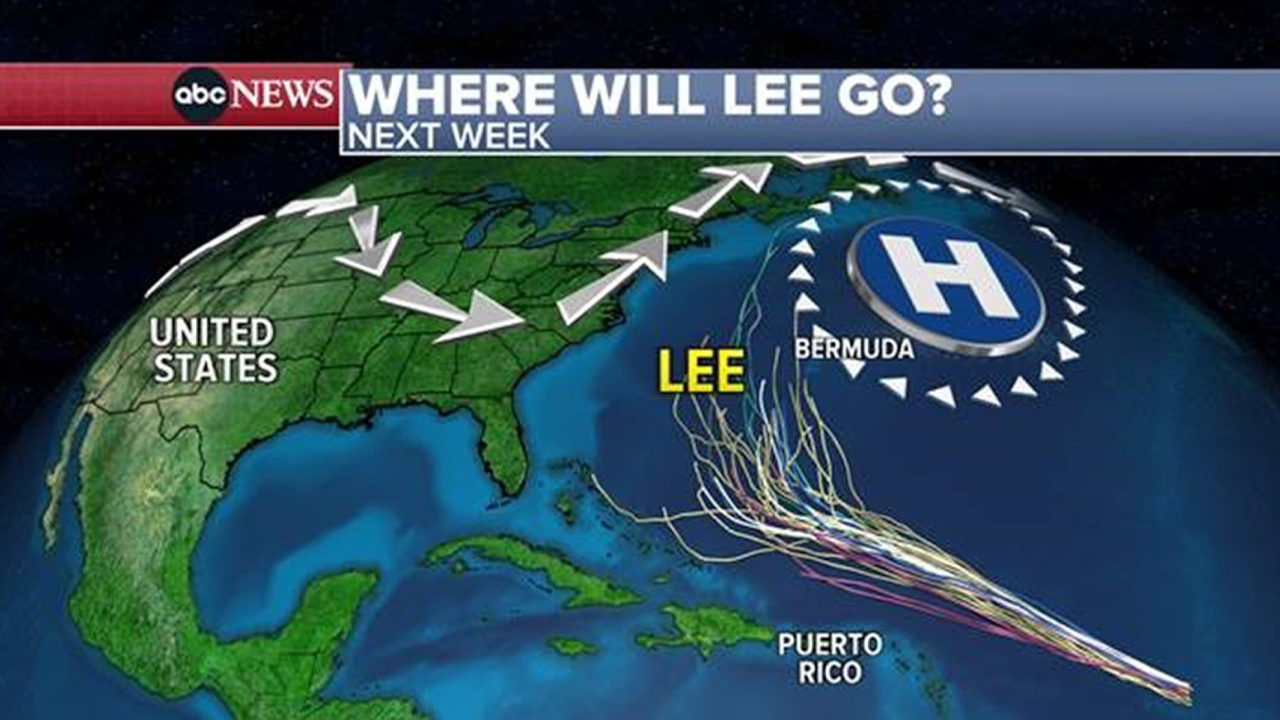 hurricane lee spaghetti model