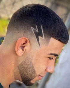 hair tattoo lightning bolt