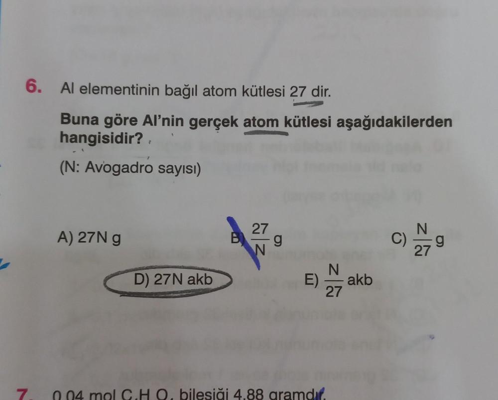 bağıl atom kütlesi nasıl bulunur