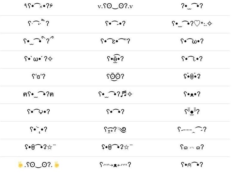 japanese keyboard faces