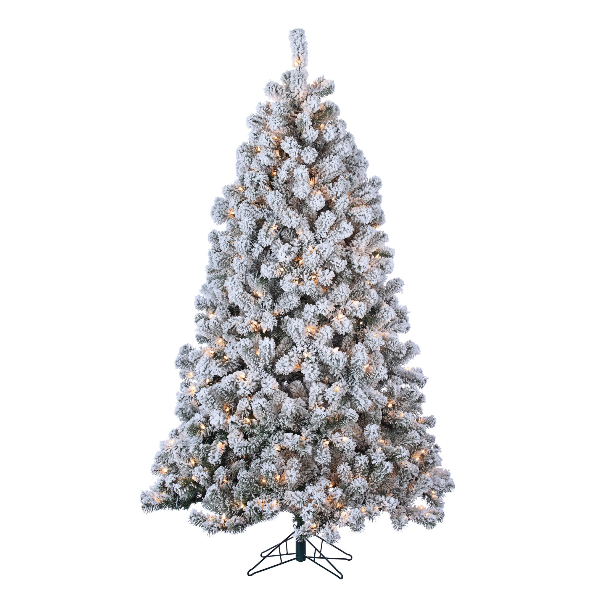 7 foot flocked christmas tree