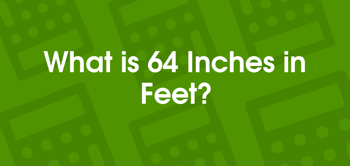 64inches to feet