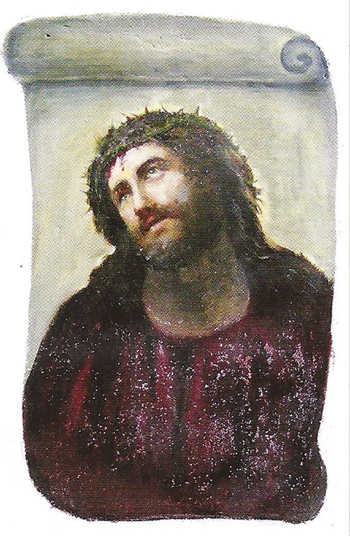 jesus art restoration fail