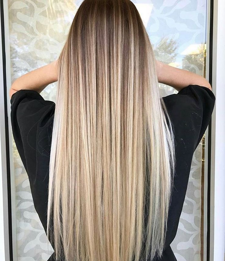 balayage cabello largo liso