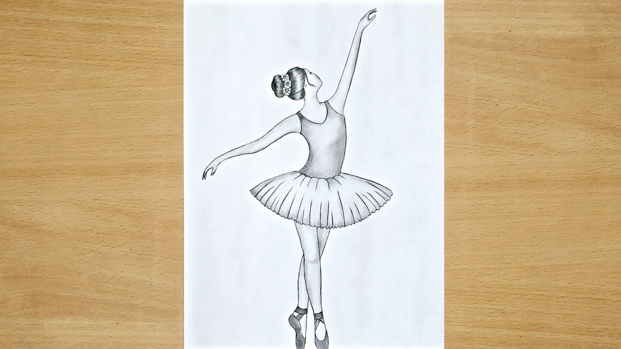 ballerina dancing drawing