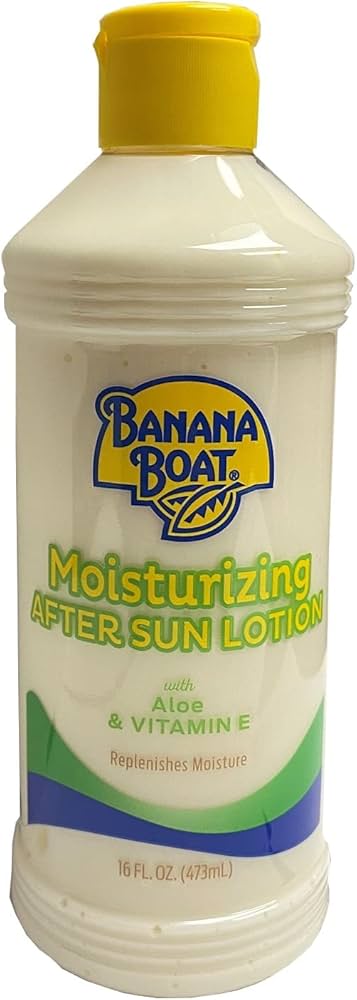 banana boat moisturizing aloe after sun lotion
