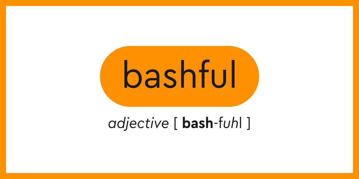 bashful thesaurus