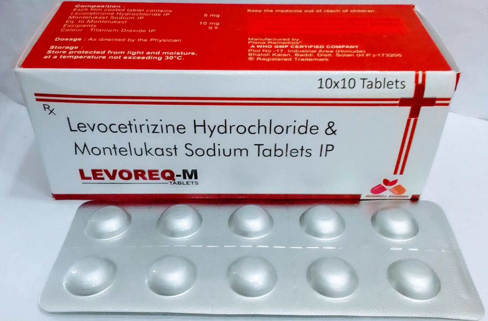 montelukast sodium and levocetirizine hydrochloride tablets price